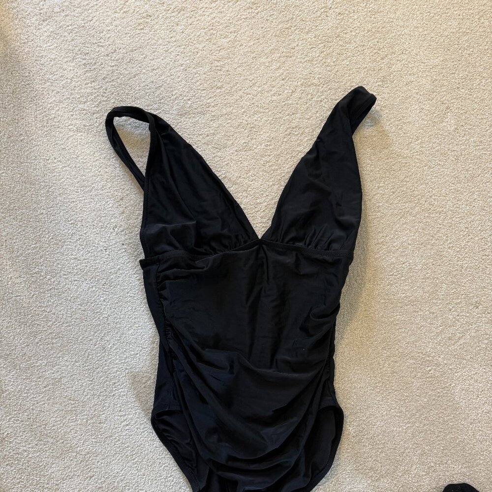 JCREW One Piece Black Swimsuit XL